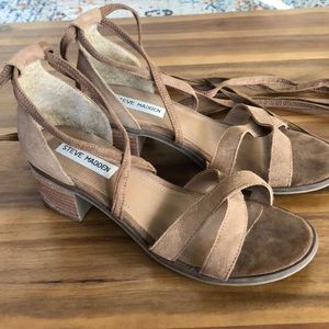 Steve Madden Women’s Lace Up Suede 2” Heels
